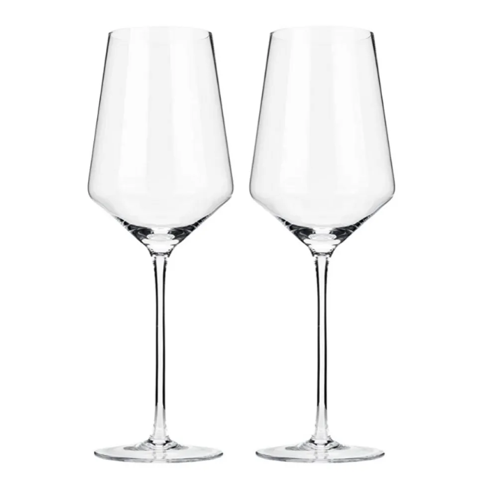 True Fabrications Wine*Viski Crystal Bordeaux Glasses (Set Of 2)