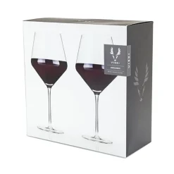 True Fabrications Wine*Viski Crystal Burgundy Wine Glasses (Set Of 2)