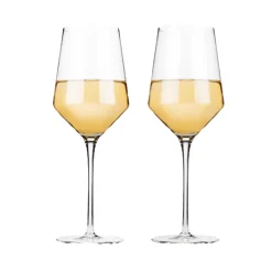 True Fabrications Wine*Viski Crystal Chardonnay Glasses (Set Of 2)