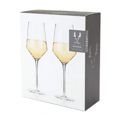 True Fabrications Wine*Viski Crystal Chardonnay Glasses (Set Of 2)