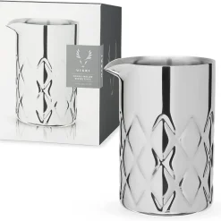 True Fabrications Mixing Glasses*Viski Double Walled Stainless Steel Mixing Glass