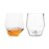True Fabrications Tumblers*Viski Faceted Crystal Tumblers (Set Of 2)
