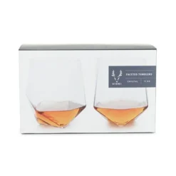 True Fabrications Tumblers*Viski Faceted Crystal Tumblers (Set Of 2)