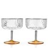 True Fabrications Coupes / Nick & Nora*Viski Gatsby Coupes (Set Of 2)
