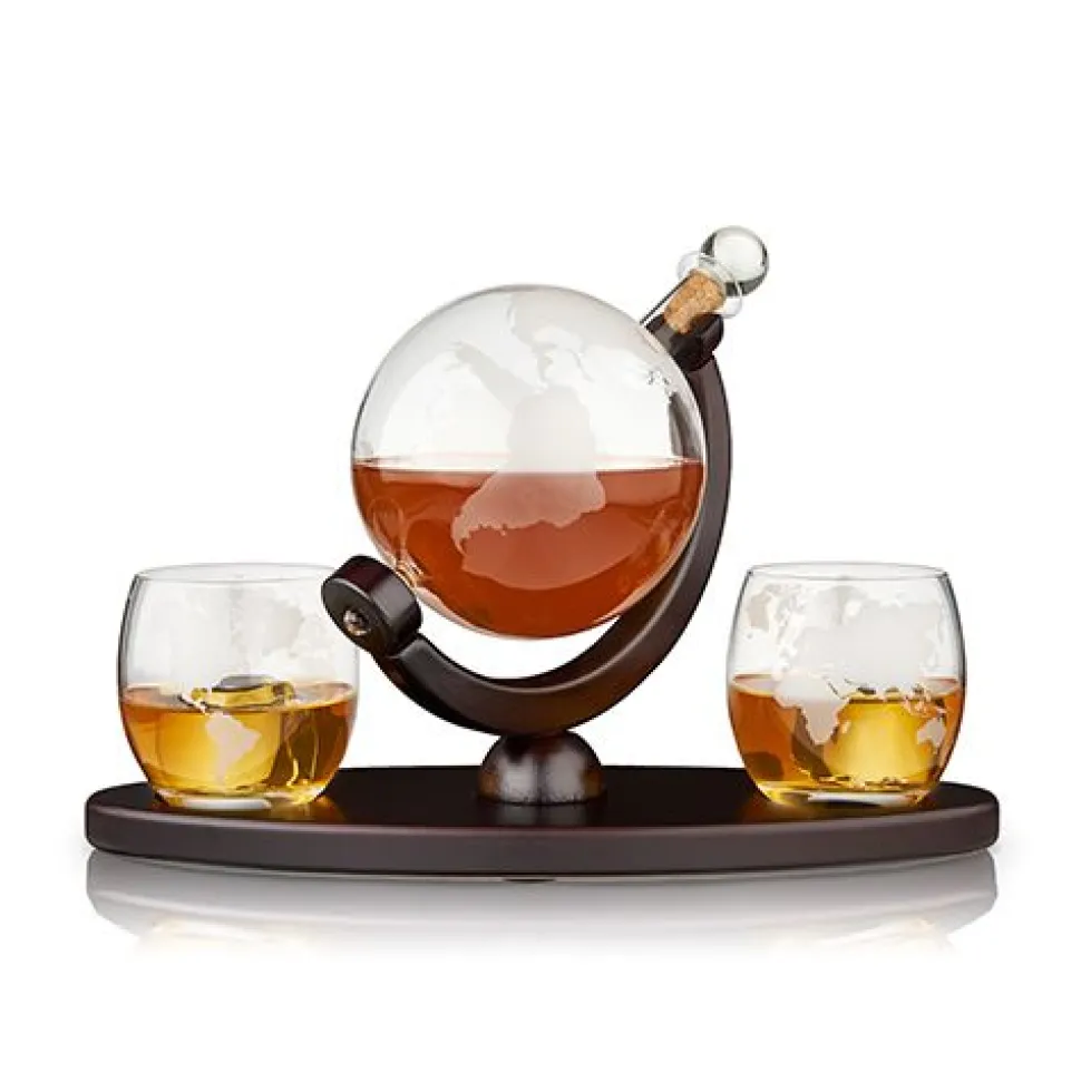 True Fabrications Decanters & Pitchers*Viski Globe Decanter & Whiskey Tumbler Set