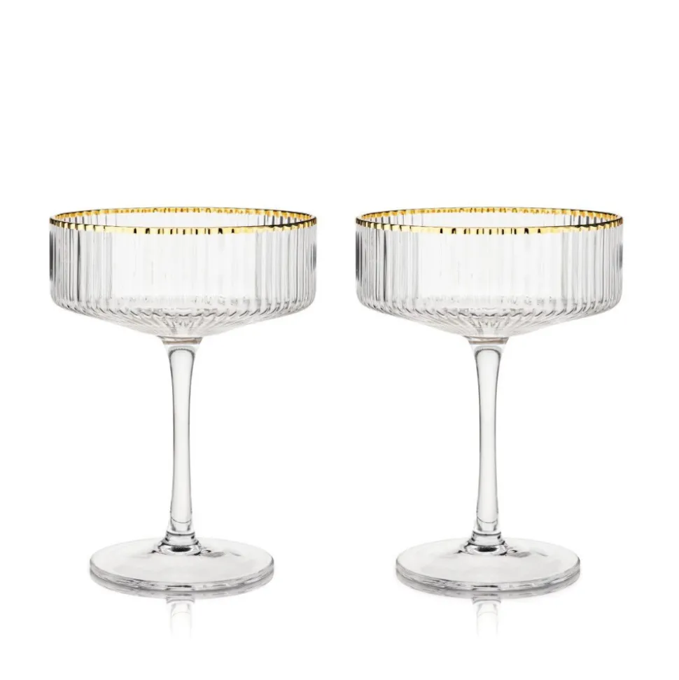 True Fabrications Coupes / Nick & Nora*Viski Meridian Coupe Glasses (Set Of 2)
