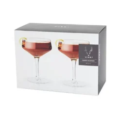 True Fabrications Coupes / Nick & Nora*Viski Raye Crystal Coupe Glasses (Set Of 2)