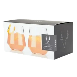 True Fabrications Tumblers*Viski Raye Crystal Tumblers (Set Of 2)