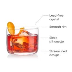 True Fabrications Tumblers*Viski Raye Negroni Glasses (Set Of 2)