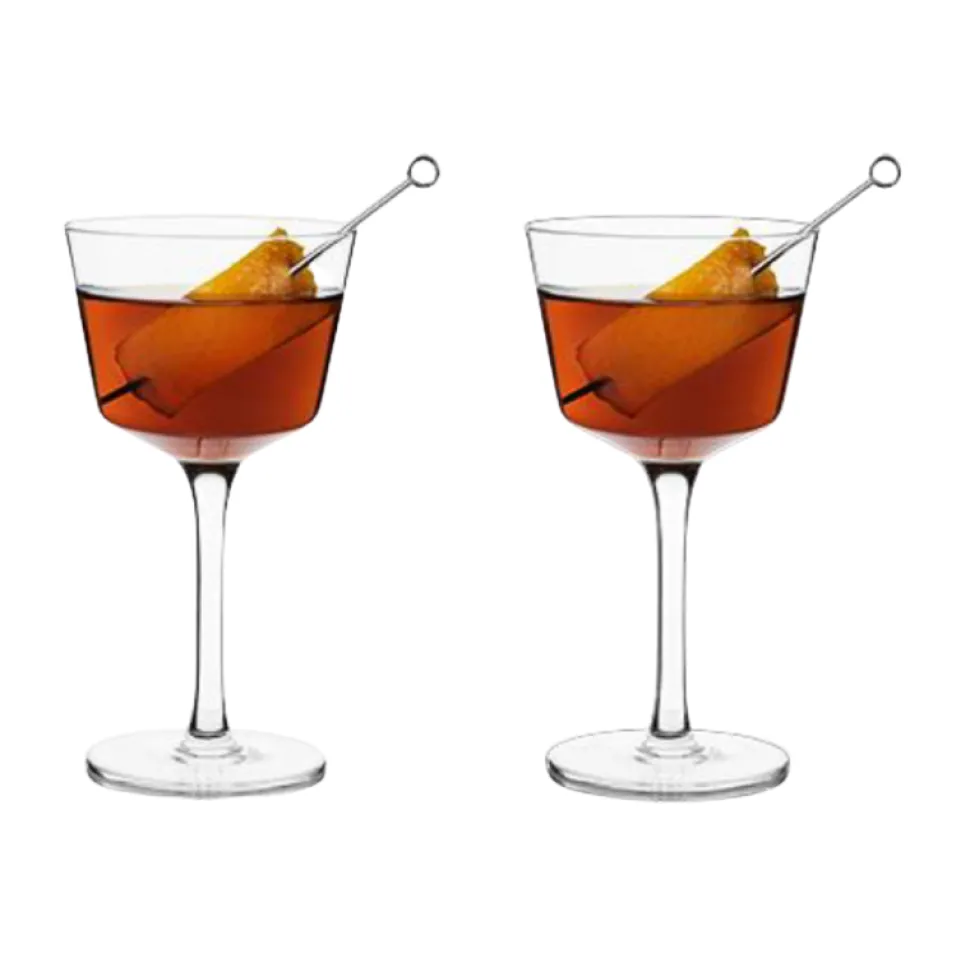 True Fabrications Coupes / Nick & Nora*Viski Raye Nick & Nora Glasses (Set Of 2)