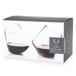 True Fabrications Tumblers*Viski Raye Rolling Glasses (Set Of 2)