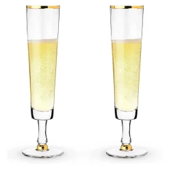 True Fabrications Wine*Wedding Champagne Flutes (Set Of 2)