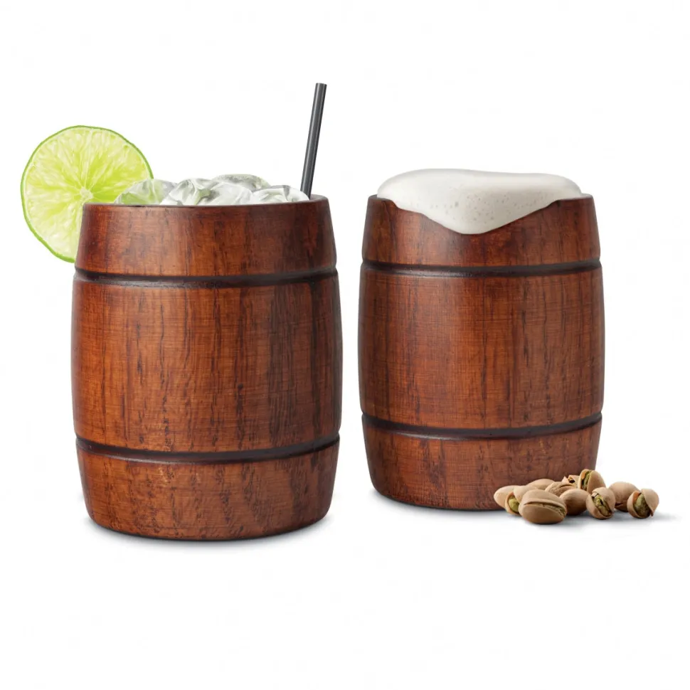 Product Specialties Inc. Tiki*Wood Barrel Tumbler